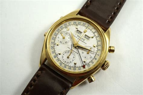 ROLEX, 18K CHRONOGRAPH 'DATO COMPAX', .